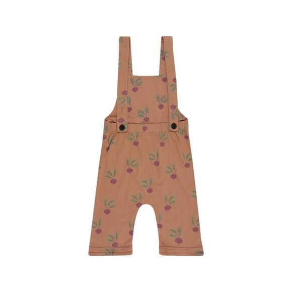Turtledove London Beetroot Print Shortie Dungaree - Picture 2 of 3